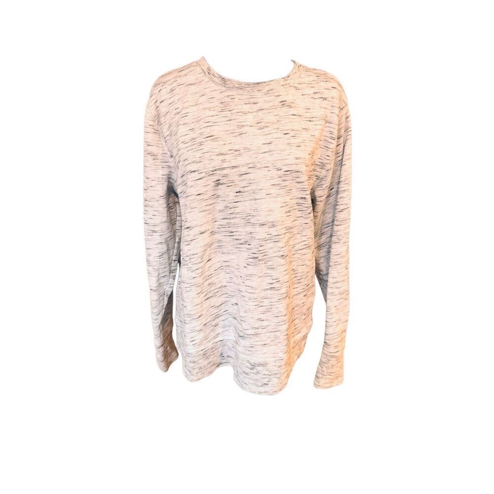 Tek Gear Ultrasoft Fleece Crewneck Sweatshirt Size Large Gray Space Dye